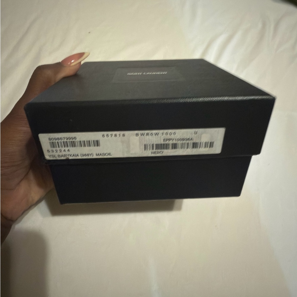 Saint Laurent Black Leather Mini Chain Wallet - Picture 4 of 4